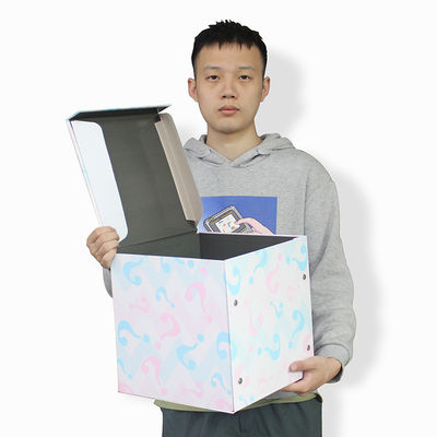 Coloring Printing Special Design Button Folding Magnetic Big Gift Box