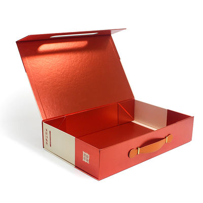 Custom Printing Packaging Gift Box Gold Stamping With Ribbon