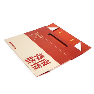 Custom Printing Packaging Gift Box Gold Stamping With Ribbon
