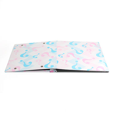 Pink Blue White UV Printing Button Folding Magnetic Custom Gift Box Packaging