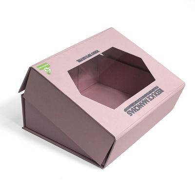 Custom Printed Luxury Festival Packaging Handmade Magnetic Gift Box With Windows For Cosmetic Toy Model