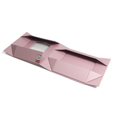 Custom Printed Luxury Festival Packaging Handmade Magnetic Gift Box With Windows For Cosmetic Toy Model