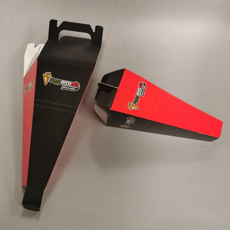 Custom Disposable Pizza Cone Box Take Away Fast Food Packaging Box