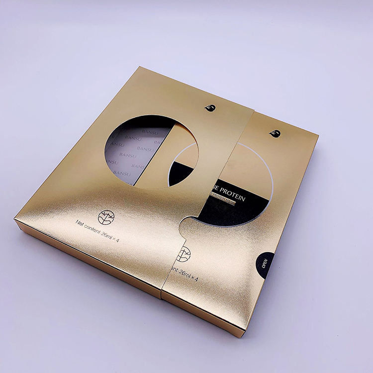 Facial Mask Cosmetic Packaging Box Hallow out Custom Makeup Packaging Box