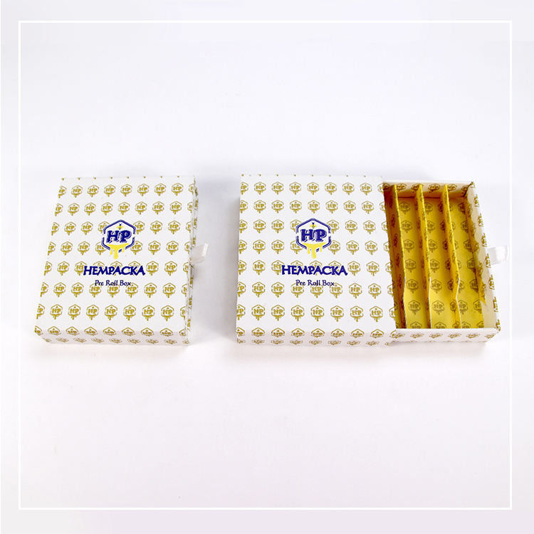 Custom Cardboard Hemp Packaging Box For Pre Rolled Cones Cigarette