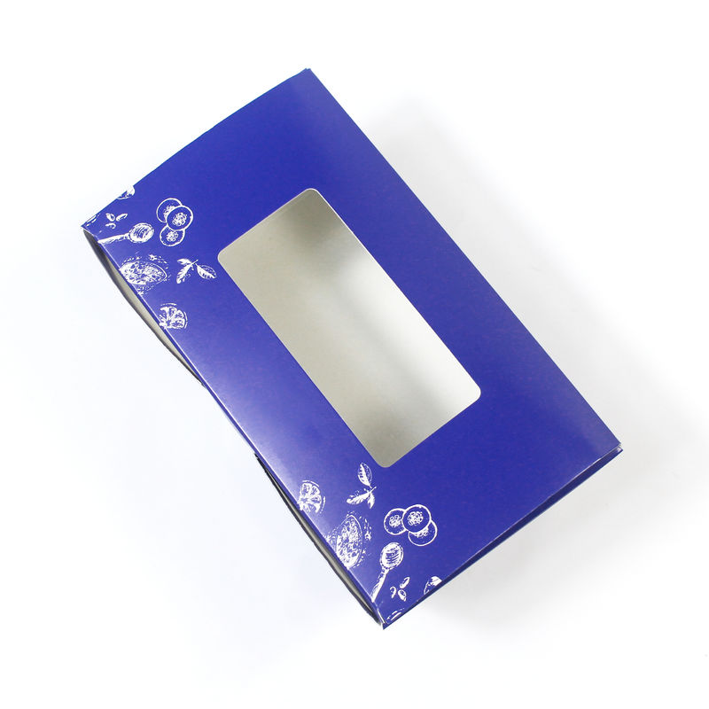 Disposable Fast Food Packaging Recyclable Rectangle For Salad Fruit Lunch Takeaway