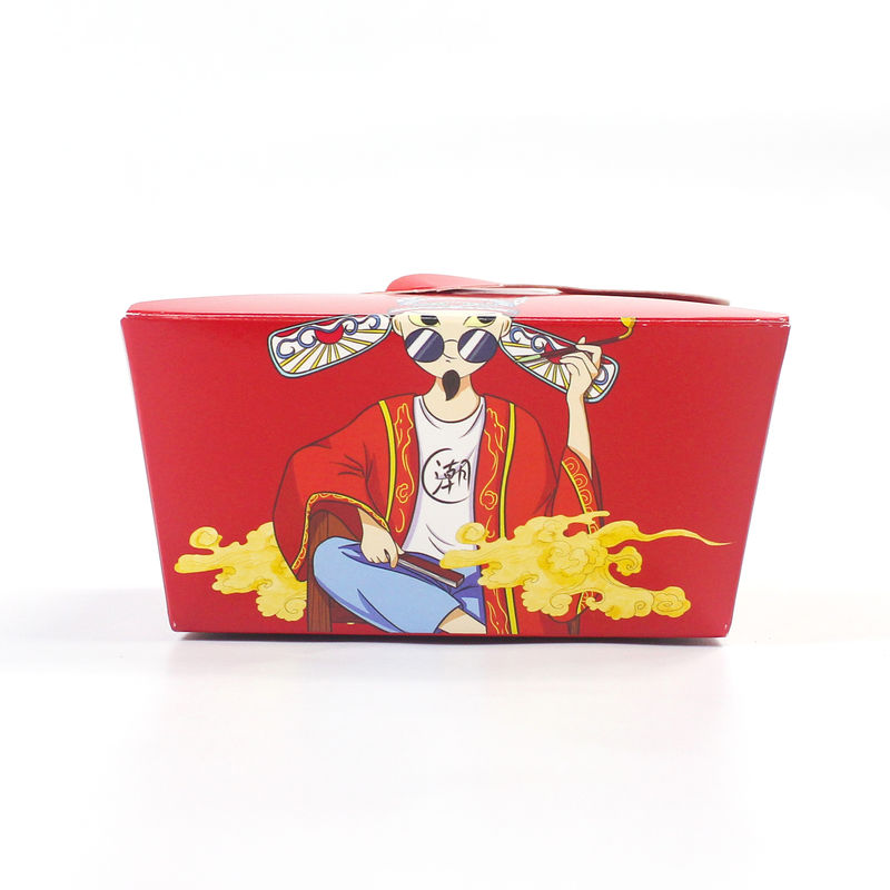 Sandwich Food Delivery Packaging Box Four Sided Kraft Paper Rigid Boxes